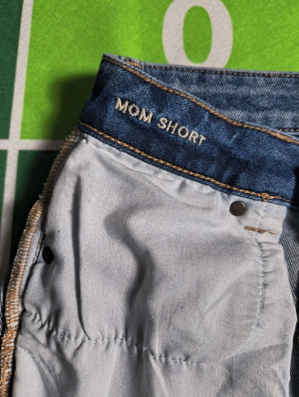 American Eagle Mom Short Women's 0 Distressed Denim Shorts Dark Wash AEO
